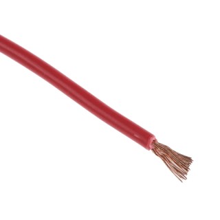 NEUTRAL H07V-K Series Red Hook Up Wire, 15 AWG, 30 x 0.25 mm Strands, 100 m, PVC Insulation, 750V, Flame Retardant 361-822