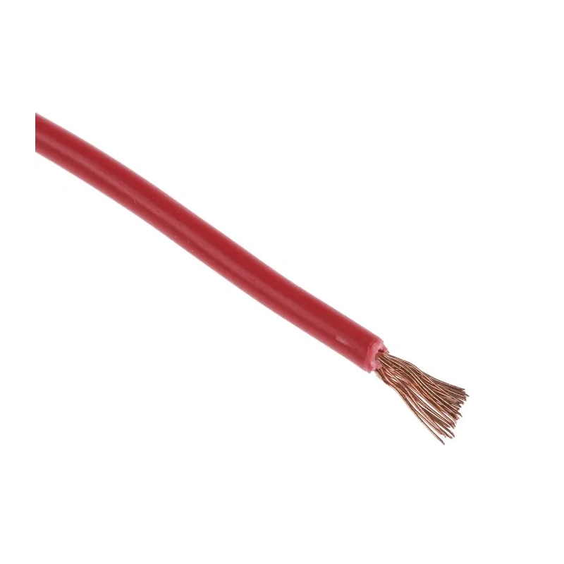NEUTRAL H07V-K Series Red Hook Up Wire, 15 AWG, 30 x 0.25 mm Strands, 100 m, PVC Insulation, 750V, Flame Retardant 361-822