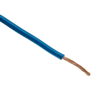 RND H07V-K Series Blue Hook Up Wire, 13 AWG, 50 x 0.25 mm Strands, 100 m, Polyvinyl Chloride 361-866