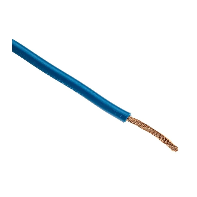 RND H07V-K Series Blue Hook Up Wire, 13 AWG, 50 x 0.25 mm Strands, 100 m, Polyvinyl Chloride 361-866