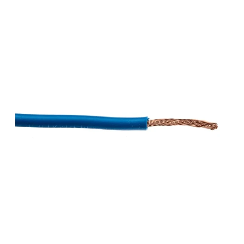 RND H07V-K Series Blue Hook Up Wire, 13 AWG, 50 x 0.25 mm Strands, 100 m, Polyvinyl Chloride 361-866