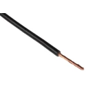 RS PRO H07V-K Series Black Hook Up Wire 15 AWG 30 x 0.25 mm 100 m Polyvinyl Chloride 750V 361-787