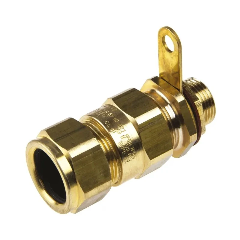 Peppers Black Brass Cable Gland M20 Thread 15.5–21.1 mm Range IP66 ATEX E1WFK2/20/M20