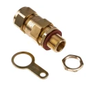 Peppers Black Brass Cable Gland M20 Thread 15.5–21.1 mm Range IP66 ATEX E1WFK2/20/M20