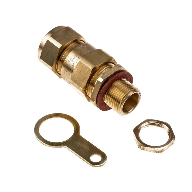 Peppers Black Brass Cable Gland M20 Thread 15.5–21.1 mm Range IP66 ATEX E1WFK2/20/M20