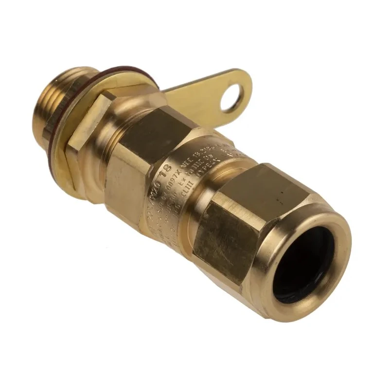 Peppers Black Brass Cable Gland M20 Thread, 11.5–16 mm Range, IP66 ATEX E1WFK2/20S/M20