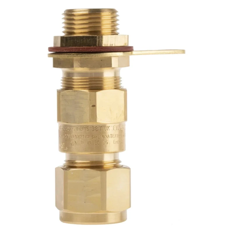Peppers Black Brass Cable Gland M20 Thread, 11.5–16 mm Range, IP66 ATEX E1WFK2/20S/M20