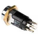 Lorlin DPDT Key Switch, 1A, 2 Way, Random Key, Zinc Alloy Housing, 24V DC/115V AC SRL5JD2