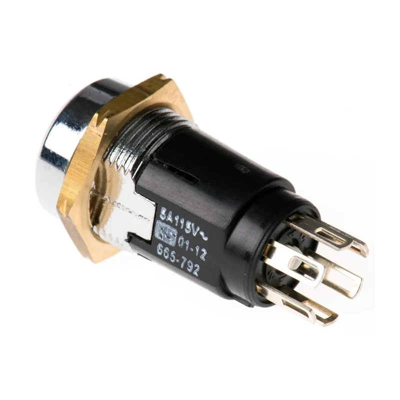 Lorlin DPDT Key Switch, 1A, 2 Way, Random Key, Zinc Alloy Housing, 24V DC/115V AC SRL5JD2