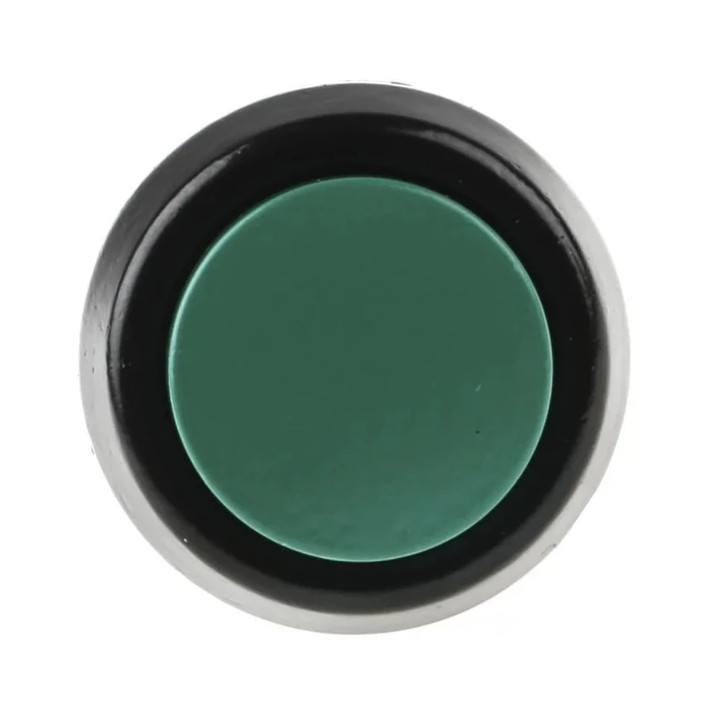 ITW Switches Push Button Switch Momentary, Panel Mount, SPDT, Green, 22 mm Cutout, IP67, 250V AC, 10A, 76-9420/439088G