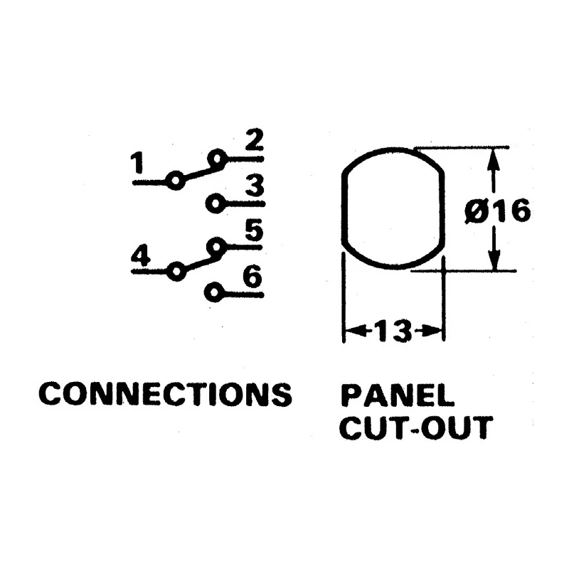 Lorlin Key Switch DPCO 5A 2-Way Common-Key SRL5JS2850