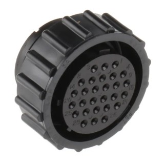 TE Connectivity CPC Series Circular Connector, 28 Contacts, Cable Mount, Female Plug, IP67, 7.5A, 600V, 205839-3