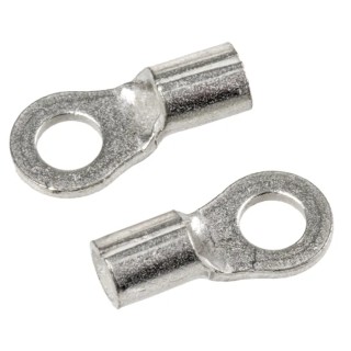 TE Connectivity Solistrand Uninsulated Crimp Ring Terminal, M2.5 Stud, 22–16 AWG, Grey, 34104