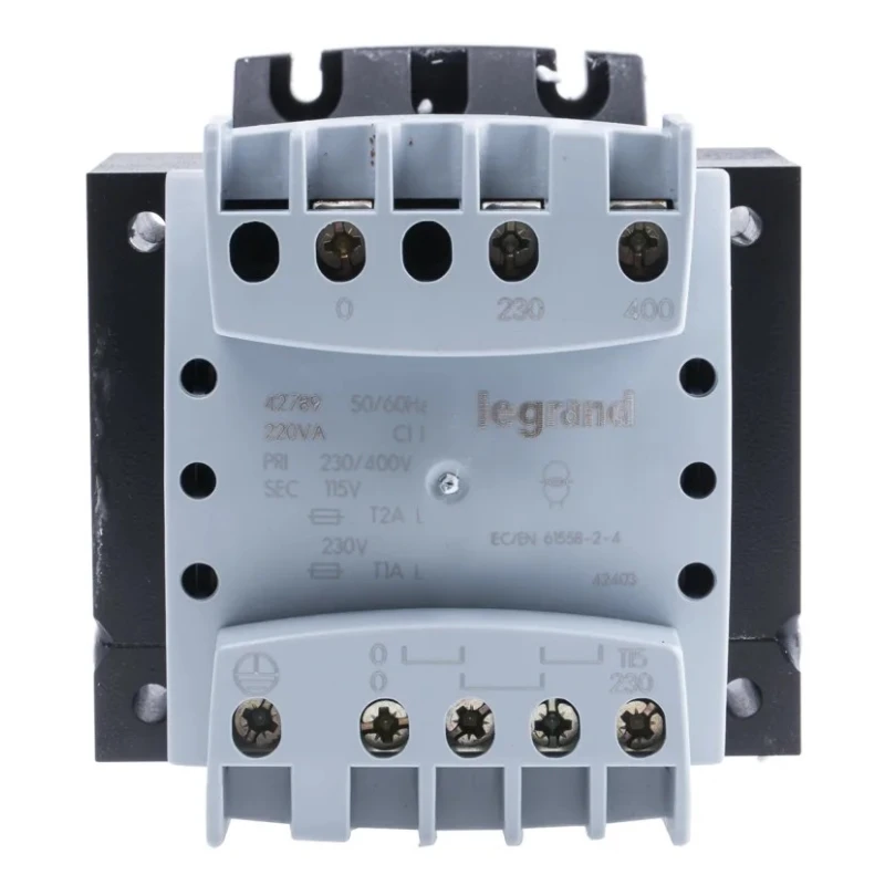Legrand Chassis Mount Transformer, 1 Output, 220 VA, 115/230 V Primary Secondary, 110x96x115 mm, Model 0 427 89