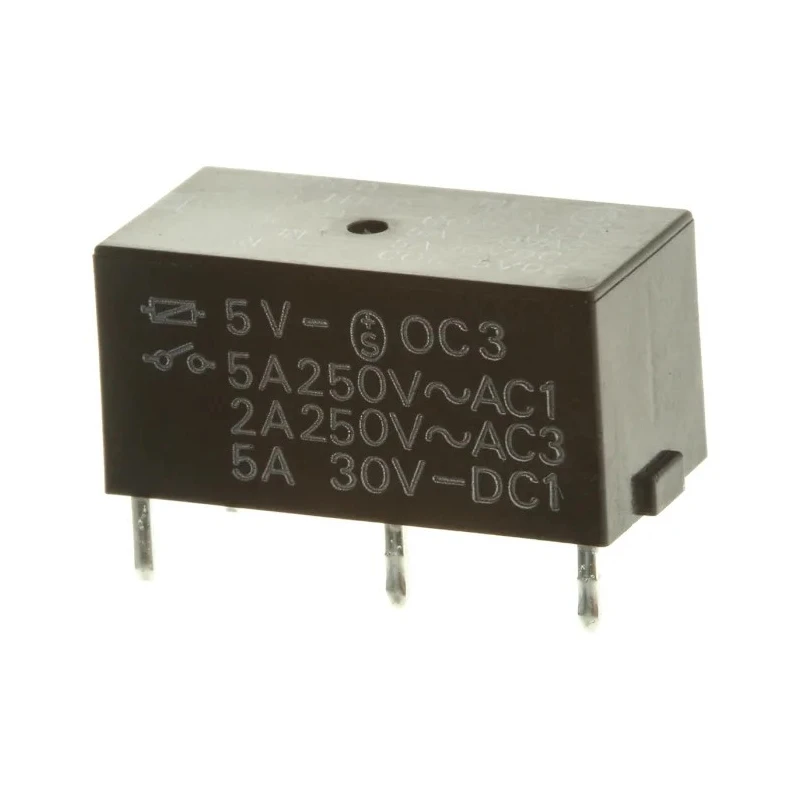 Omron PCB Power Relay 5V DC Coil, 5A Switching Current, SPST, Subminiature, G6B-1114P-US-SV DC5
