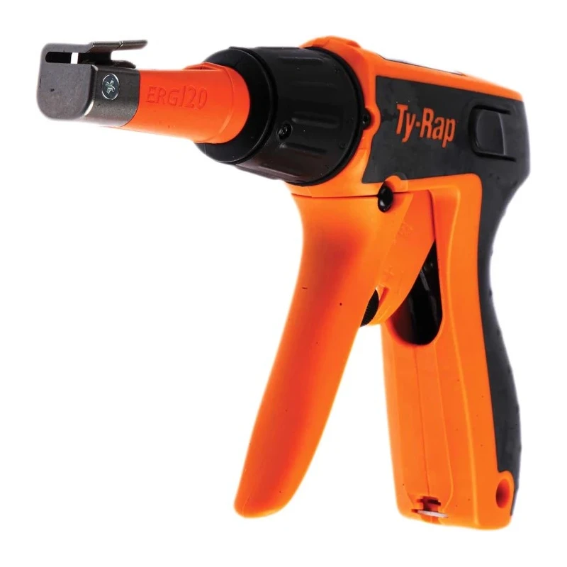 Thomas & Betts Cable Tie Gun 4.8 to 7.6 mm Capacity Polymer Adjustable Tension 360° Rotating Nose 7TAA131790R0000 ERG120