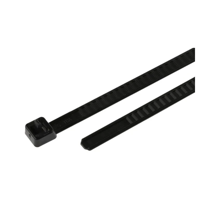 HellermannTyton Releasable Cable Tie, Black, Polyamide 66, 195 mm x 4.7 mm, LR55 Series 115-00002 LR55R-PA66HS-BK