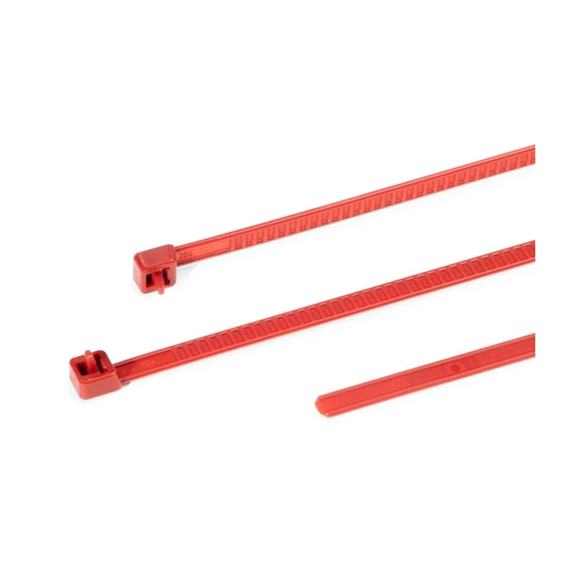 HellermannTyton Releasable Cable Tie 195mm x 4.7mm Red Polyamide 66 115-00003 LR55R-PA66-RD