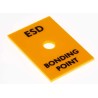 RS PRO ESD Rack Bonding Point, 10 mm Stud, Mounting Plate 25x35 mm, Yellow ABS 392-141