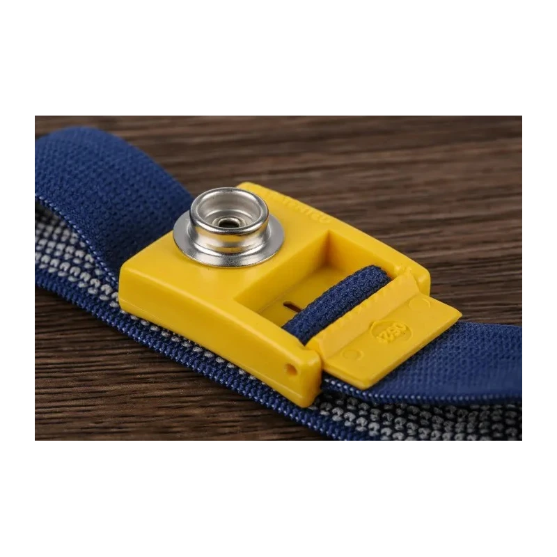 RS PRO ESD Grounding Wrist Strap Reusable, Adjustable, 10mm Stud Compatible, Fabric, 392-163