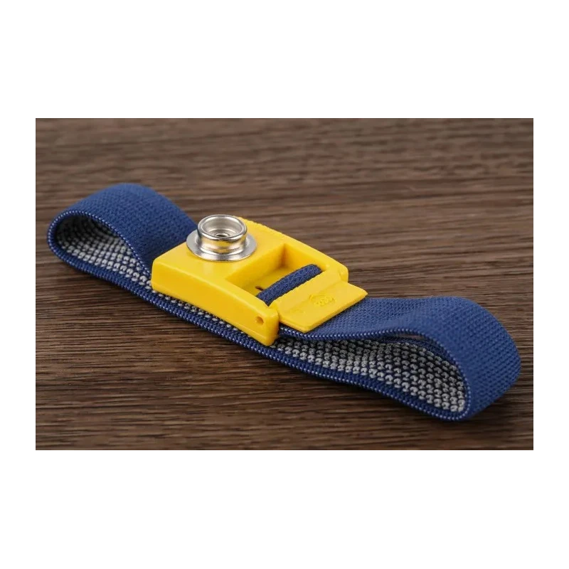 RS PRO ESD Grounding Wrist Strap Reusable, Adjustable, 10mm Stud Compatible, Fabric, 392-163
