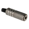 RS PRO Jack Connector 3.5 mm Cable Female Stereo Solder Tab 2A Brass Nickel-Plated 392-615