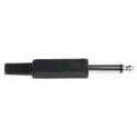 RS PRO Jack Connector, 6.35 mm Cable Mount, Male, Mono, Solder Termination, 2 Pole, Nickel Plated, Polyethylene 392-609
