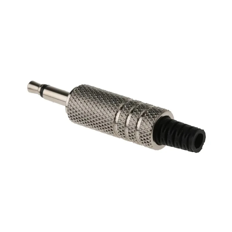 RS PRO Jack Connector, 3.5 mm Cable, Male, Mono, 2A, Straight, Nickel-Plated Brass, 2 Ways 392-633