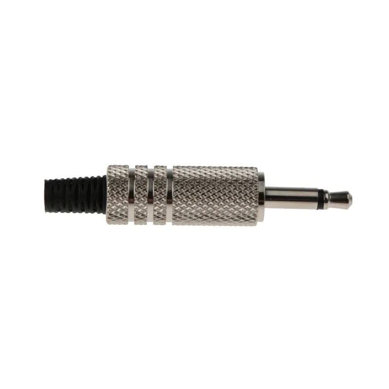 RS PRO Jack Connector, 3.5 mm Cable, Male, Mono, 2A, Straight, Nickel-Plated Brass, 2 Ways 392-633