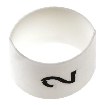 TE Connectivity TRSA Cable Marker White Pre-printed '2', Polyolefin, 2–6 mm Cable, Heatshrink, Flame TRSA-1019/E/1/2
