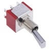 RS PRO Toggle Switch DPDT Panel Mount On-On Solder Terminal 28V DC 112V AC 5A Brass Actuator 394-419