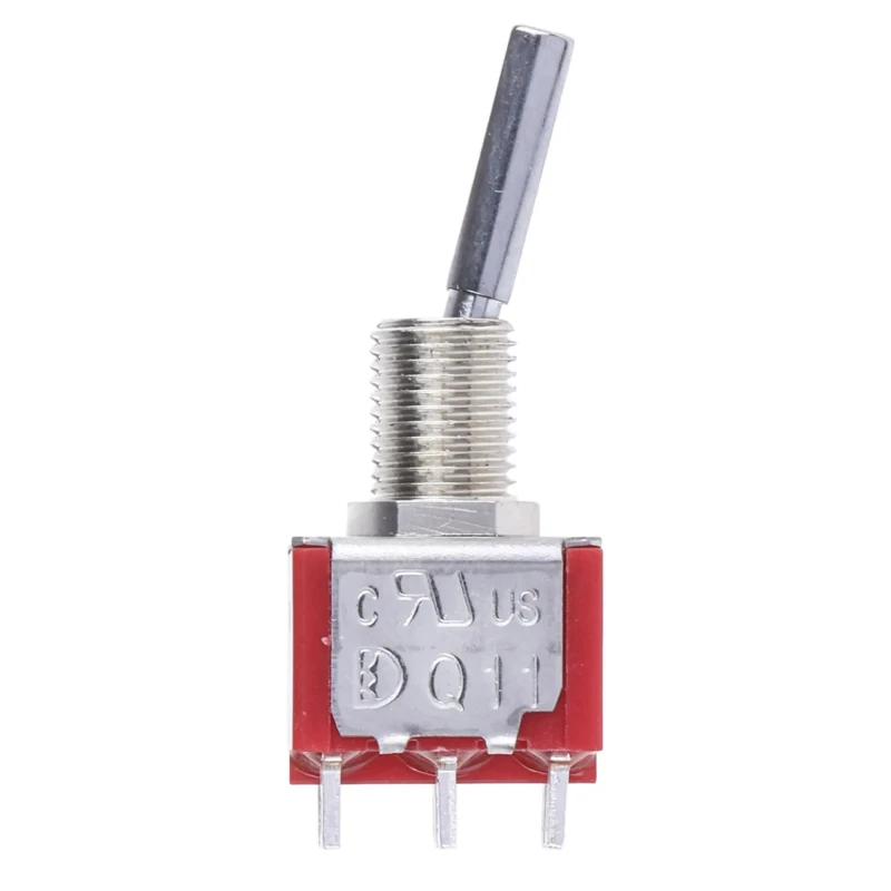 RS PRO Toggle Switch DPDT Panel Mount On-On Solder Terminal 28V DC 112V AC 5A Brass Actuator 394-419