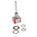 RS PRO Toggle Switch Panel Mount DPDT On-Off-On Solder Terminal 26 V DC 112 V AC 5A Brass Flat Lever 394-469