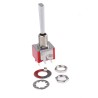 RS PRO Toggle Switch Panel Mount DPDT On-Off-On Solder Terminal 26 V DC 112 V AC 5A Brass Flat Lever 394-469