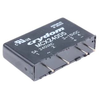 Sensata / Crydom MCX Series Solid State Relay DIN Rail Mount 5A, 280V Load, 15V Control MCX240D5