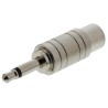 RS PRO Audio Male Straight RCA AV Adapter 392-592, Brass, 38.8mm, Grey, Nickel Plated