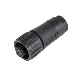 Amphenol Industrial Circular Connector, 6 Contacts, Female Socket, Cable Mount, IP67, 10A, 250V, Ecomate C016 30D006 100 12