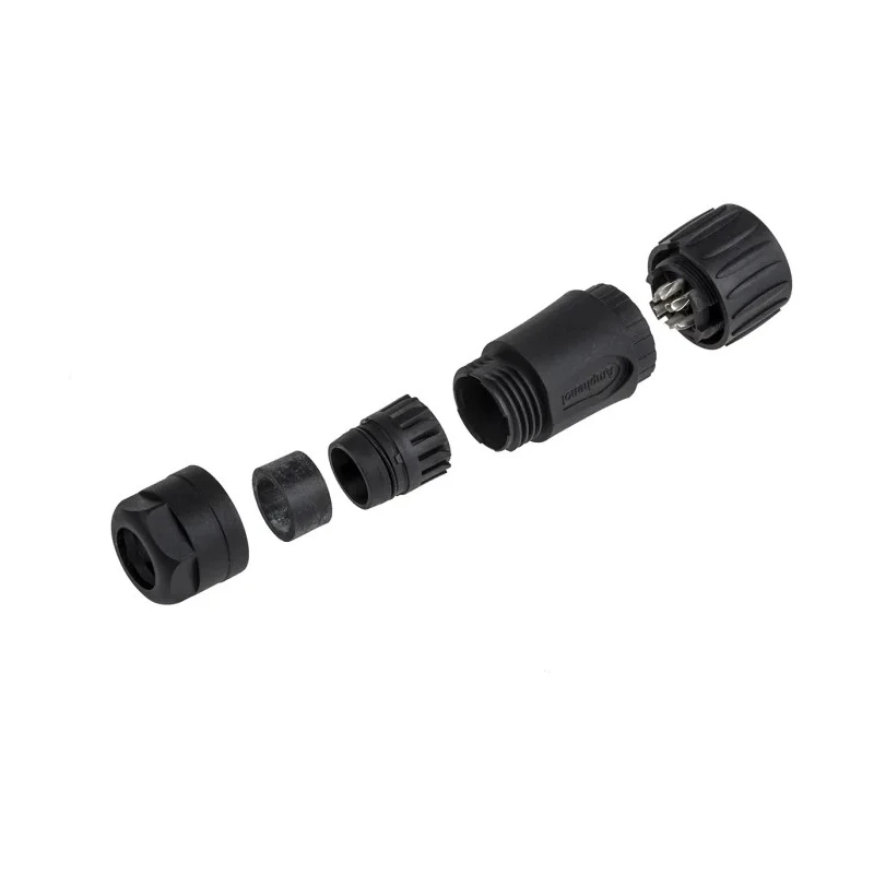 Amphenol Industrial Circular Connector, 6 Contacts, Female Socket, Cable Mount, IP67, 10A, 250V, Ecomate C016 30D006 100 12
