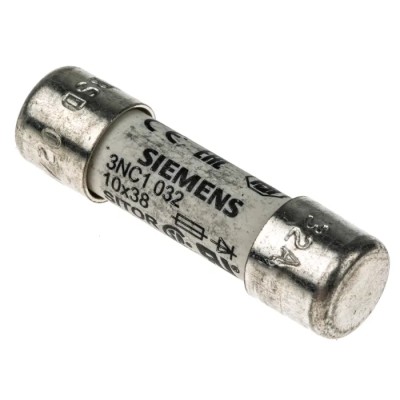 Siemens Cartridge Fuse 32A, 600/700V AC, 10 x 38 mm, SITOR Series, aR, 3NC1032