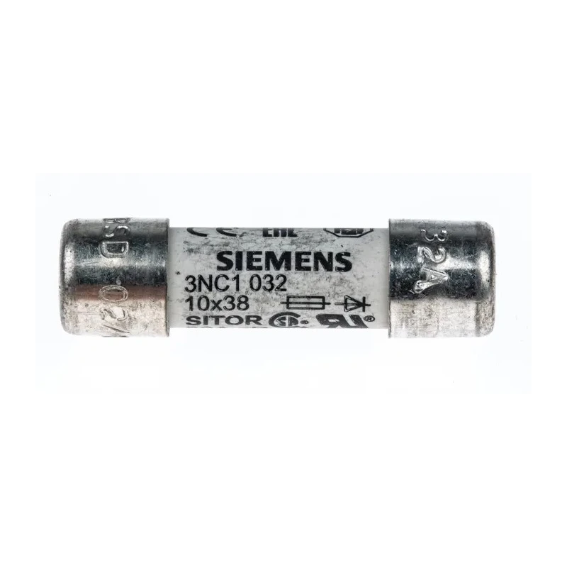Siemens Cartridge Fuse 32A, 600/700V AC, 10 x 38 mm, SITOR Series, aR, 3NC1032