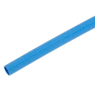 RS PRO Heat Shrink Tubing Blue 2.4 mm Sleeve Diameter x 1.2 m Length Polyolefin 2:1 Ratio 397-887