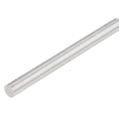 RS PRO Silver Steel Metal Rod 5 mm Diameter x 330 mm Length, 850 N/mm² Tensile Strength, Pack of 17 Pieces 682-056