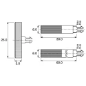 TE Connectivity Trimmer Potentiometer Shaft Adjustment Tool 12mm Spindle For Use With Potentiometer 5904620111