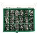 RS PRO Stainless Steel Pozidriv Drive Screw and Bolt Kit, 1905 Pieces, DIN 7985/965, Marine Grade, Plain Finish 395-434