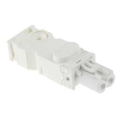 Wieland GST15i2 Series Cable Mini Connector Female Screw, 2-Pole, 16A, IP20, 250V, White GST15i2