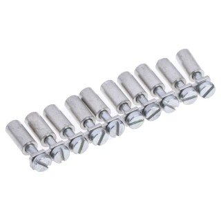 RS PRO Q Series Cross Connector for Terminal Block, Copper, 10 Pole, Natural, 800V, 20A, Screw Mount 399-105