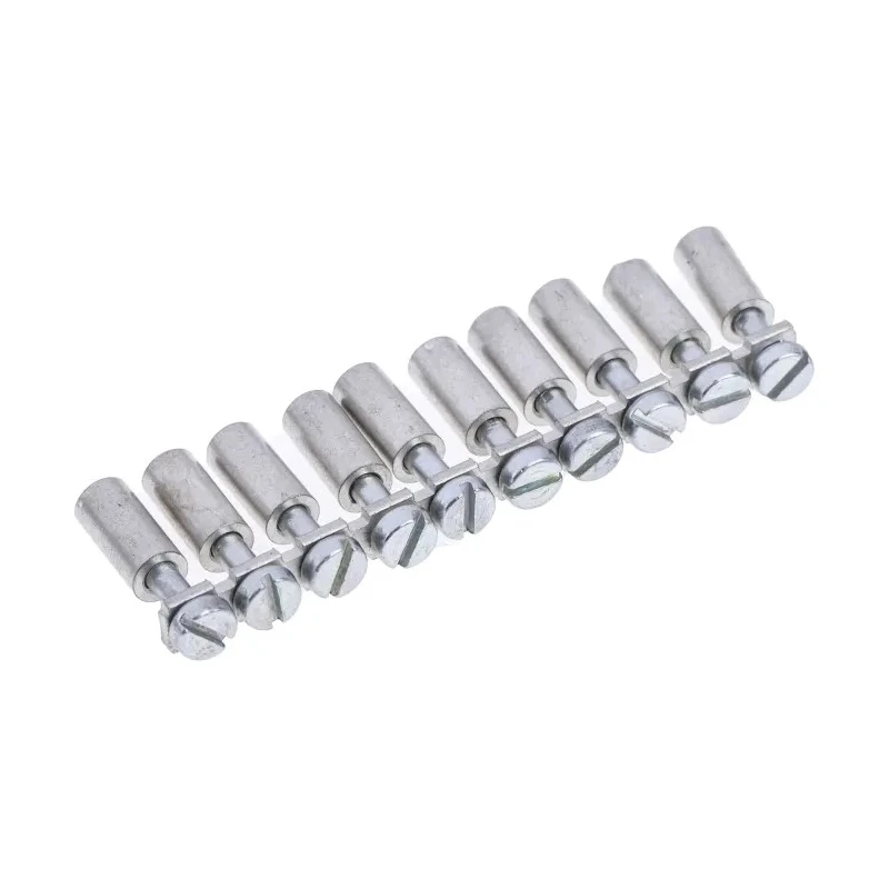 RS PRO Q Series Cross Connector for Terminal Block, Copper, 10 Pole, Natural, 800V, 20A, Screw Mount 399-105