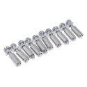 RS PRO Q Series Cross Connector for Terminal Block, Copper, 10 Pole, Natural, 800V, 20A, Screw Mount 399-105
