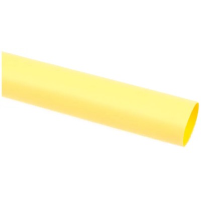 RS PRO Polyolefin Heat Shrink Tubing Yellow, 12.7 mm Sleeve Diameter, 1.2 m Length, 2:1 Ratio, Flame Retardant 399-625