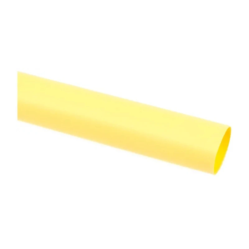 RS PRO Polyolefin Heat Shrink Tubing Yellow, 12.7 mm Sleeve Diameter, 1.2 m Length, 2:1 Ratio, Flame Retardant 399-625